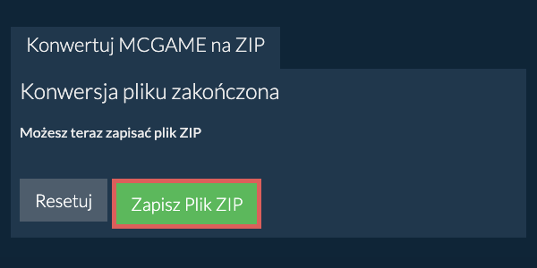 Zapisz plik ZIP