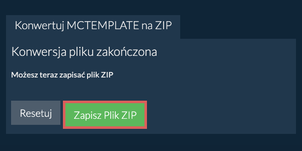 Zapisz plik ZIP