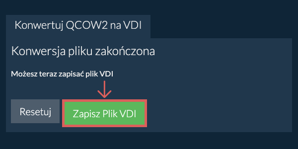Zapisz plik VDI