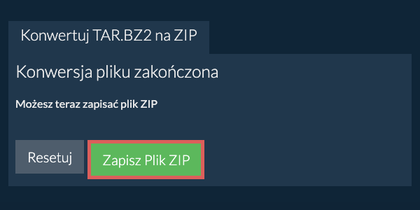 Zapisz plik ZIP