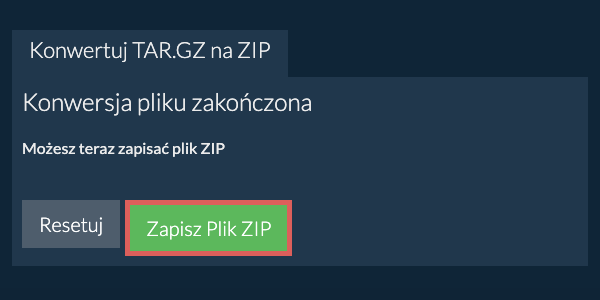 Zapisz plik ZIP