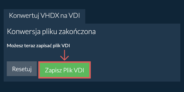Zapisz plik VDI