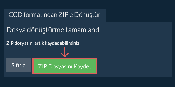 ZIP Dosyasını Kaydet