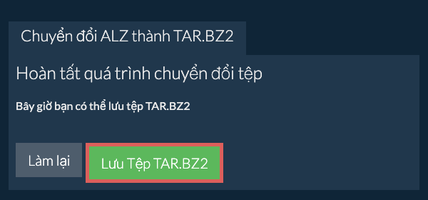 Lưu tệp TAR.BZ2