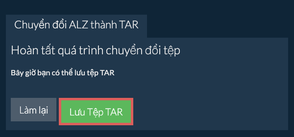 Lưu tệp TAR