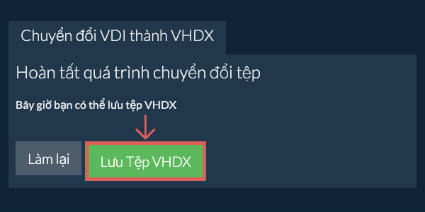 Lưu tệp VHDX