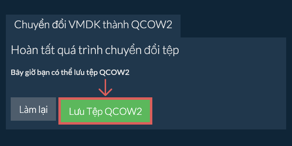 Lưu tệp QCOW2