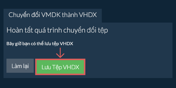 Lưu tệp VHDX