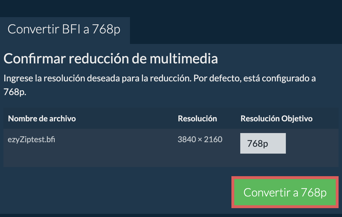 Comprimir 768p