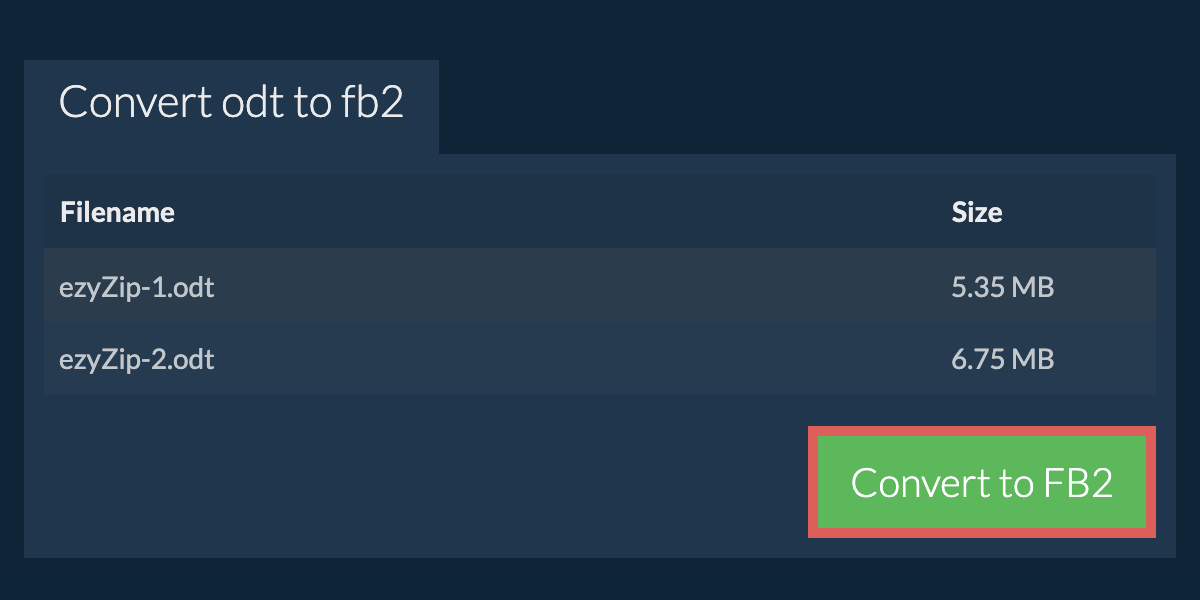 Convert to FB2