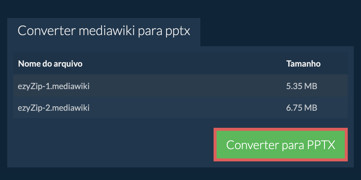 Converter em PPTX