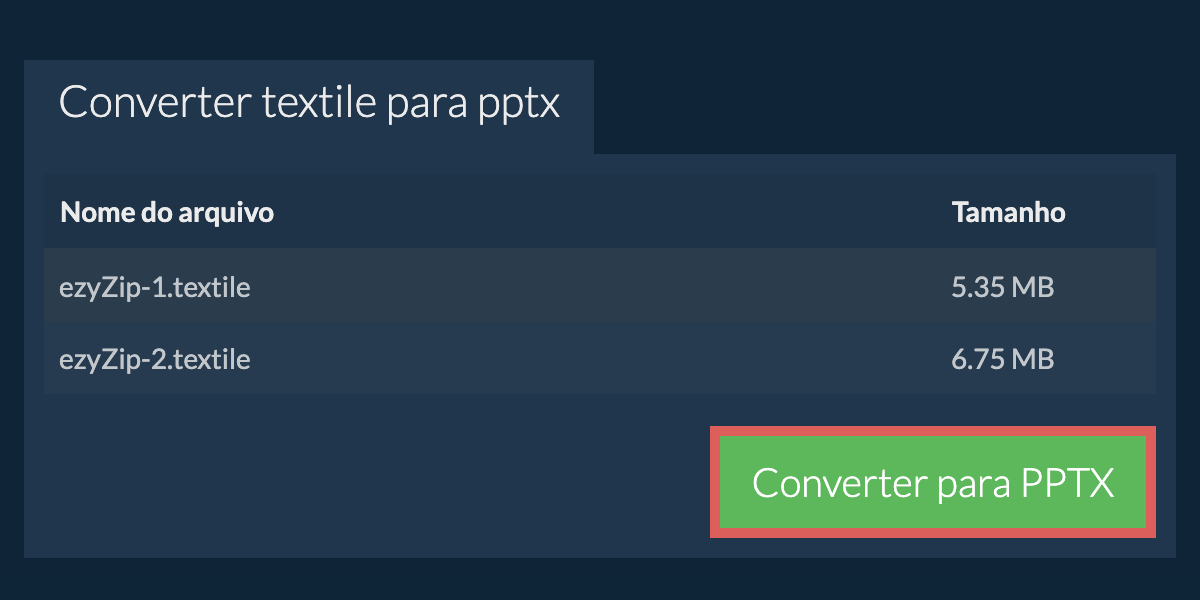 Converter em PPTX