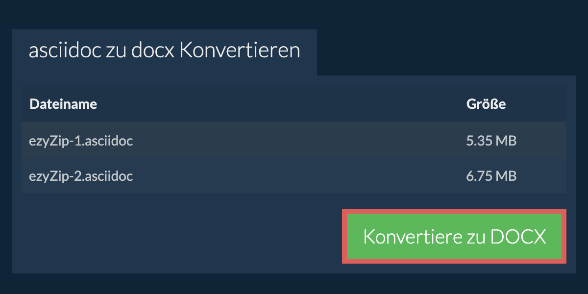 In DOCX konvertieren
