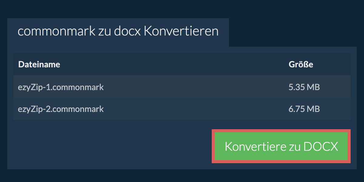 In DOCX konvertieren