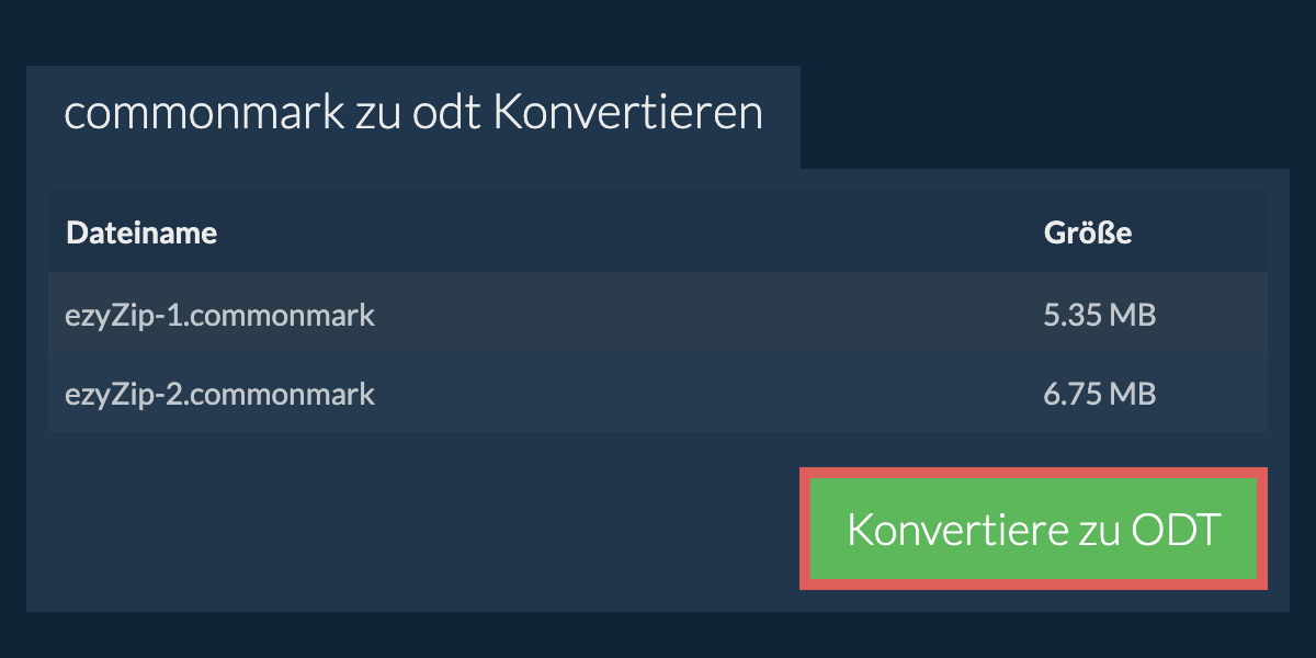 In ODT konvertieren