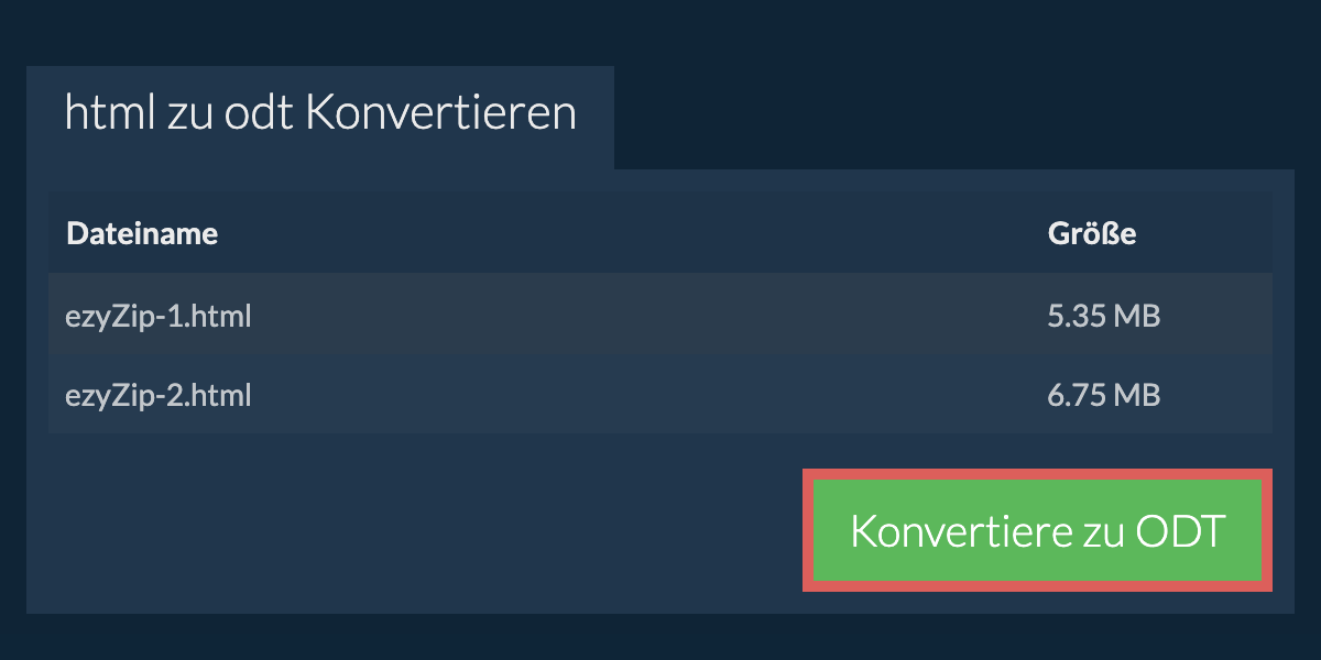 In ODT konvertieren