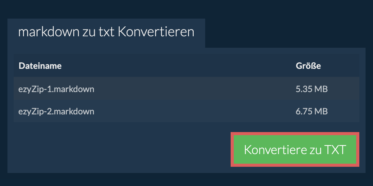 In TXT konvertieren