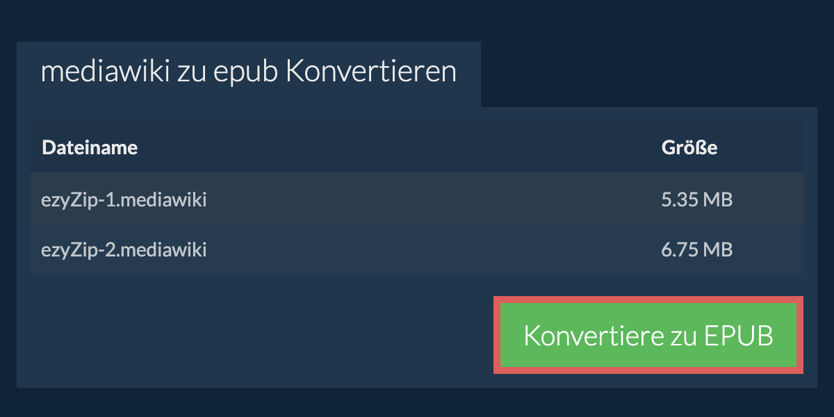 In EPUB konvertieren
