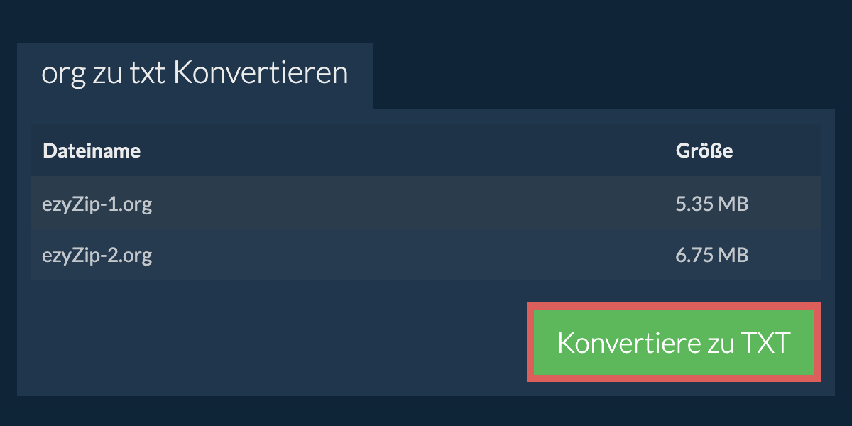 In TXT konvertieren