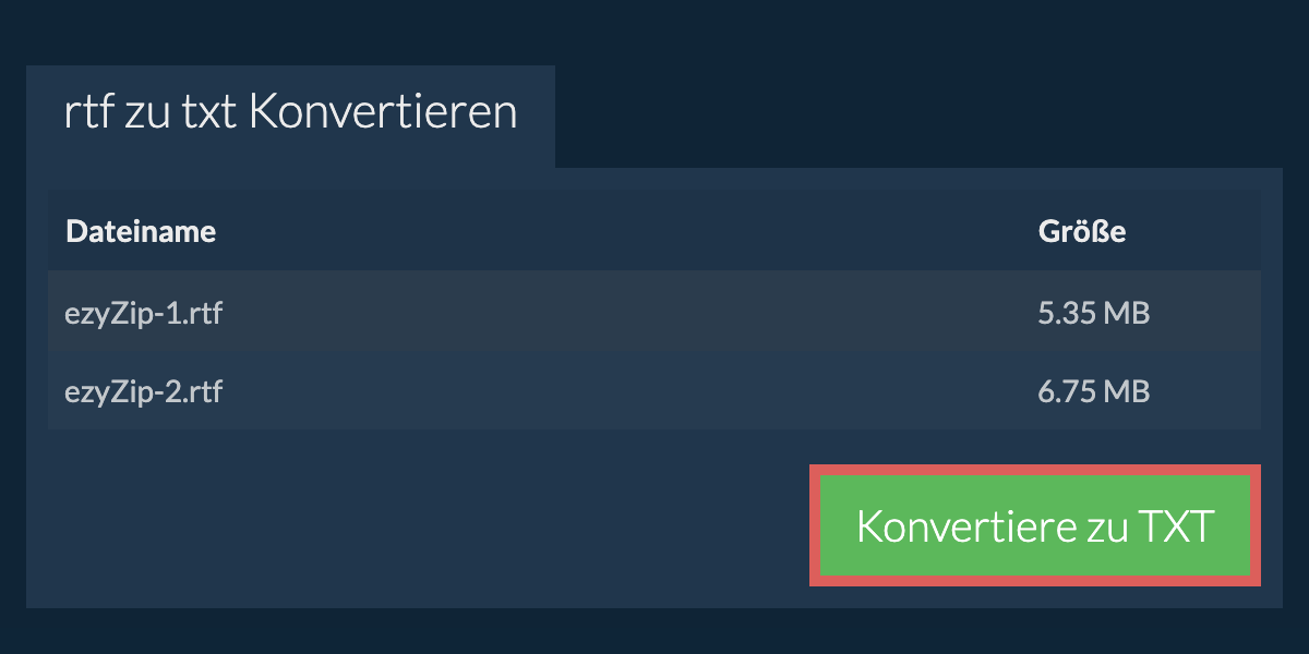 In TXT konvertieren