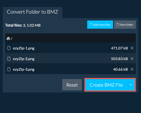 Start folder conversion