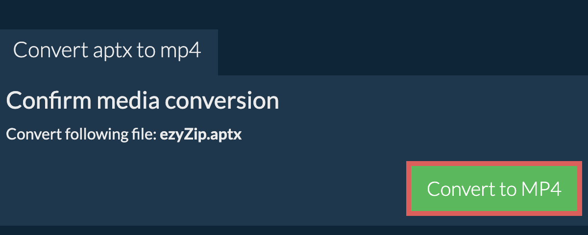 Convert to MP4