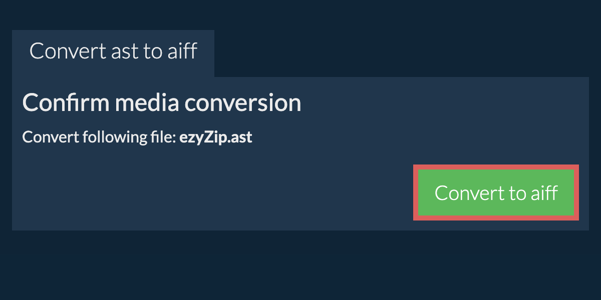 Convert to AIFF