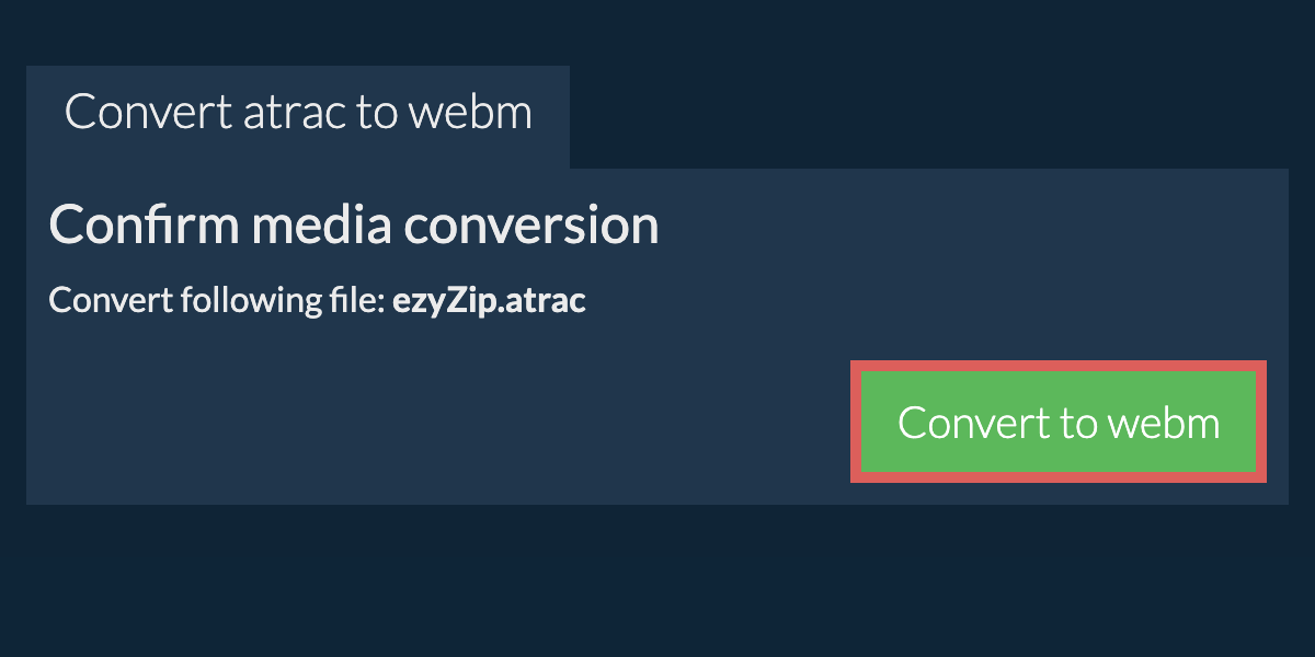 Convert to WEBM