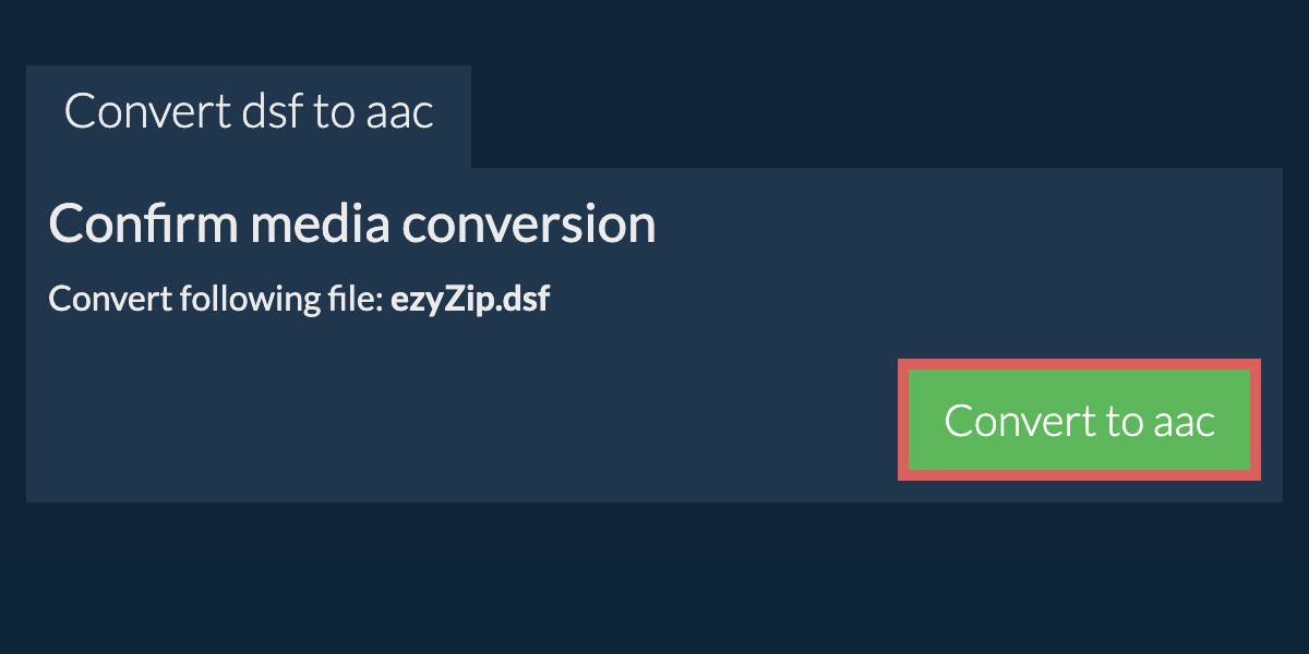 Convert to AAC