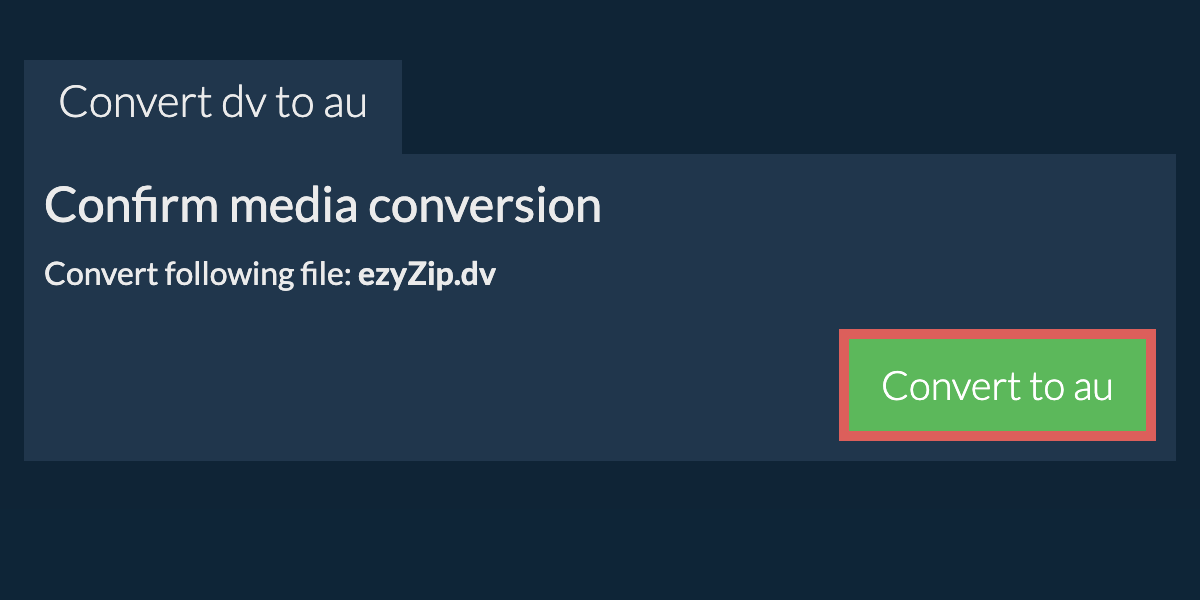 Convert to AU
