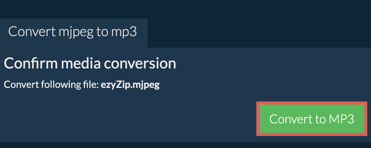 Convert to MP3