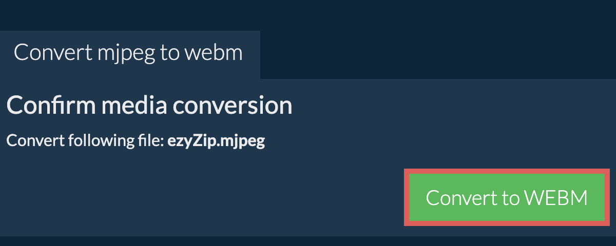 Convert to WEBM