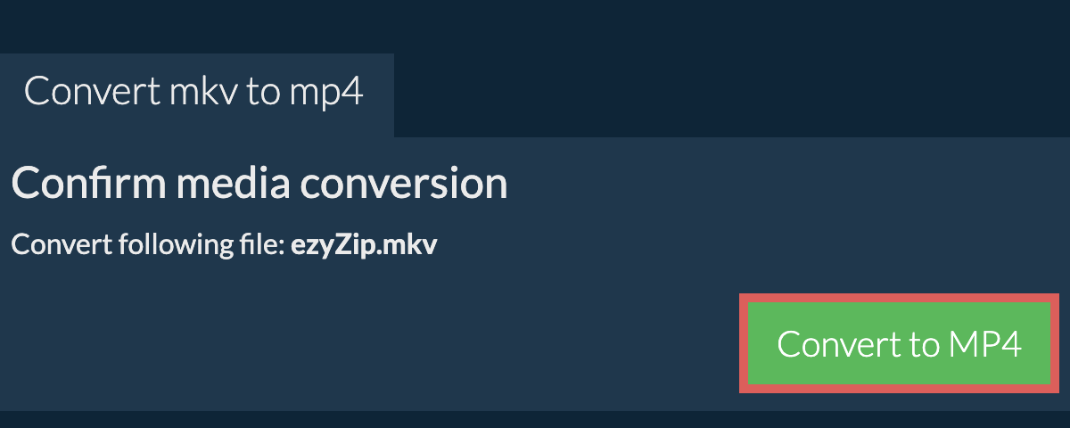 Convert to MP4