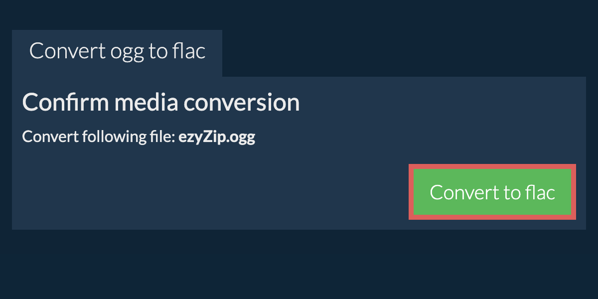 Convert to FLAC