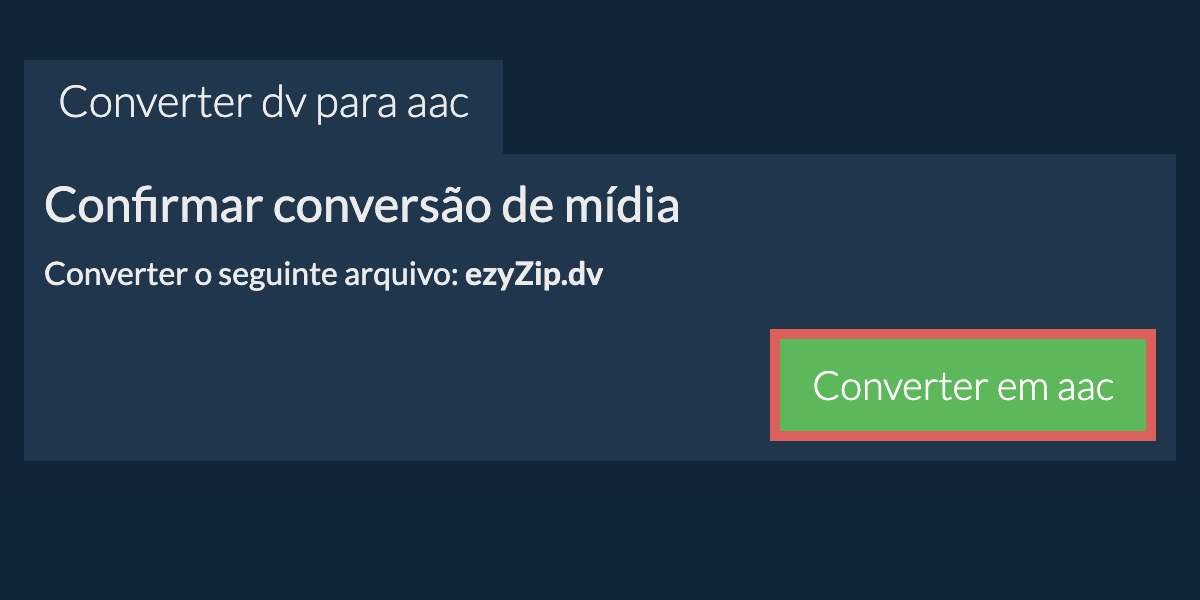 Converter em AAC