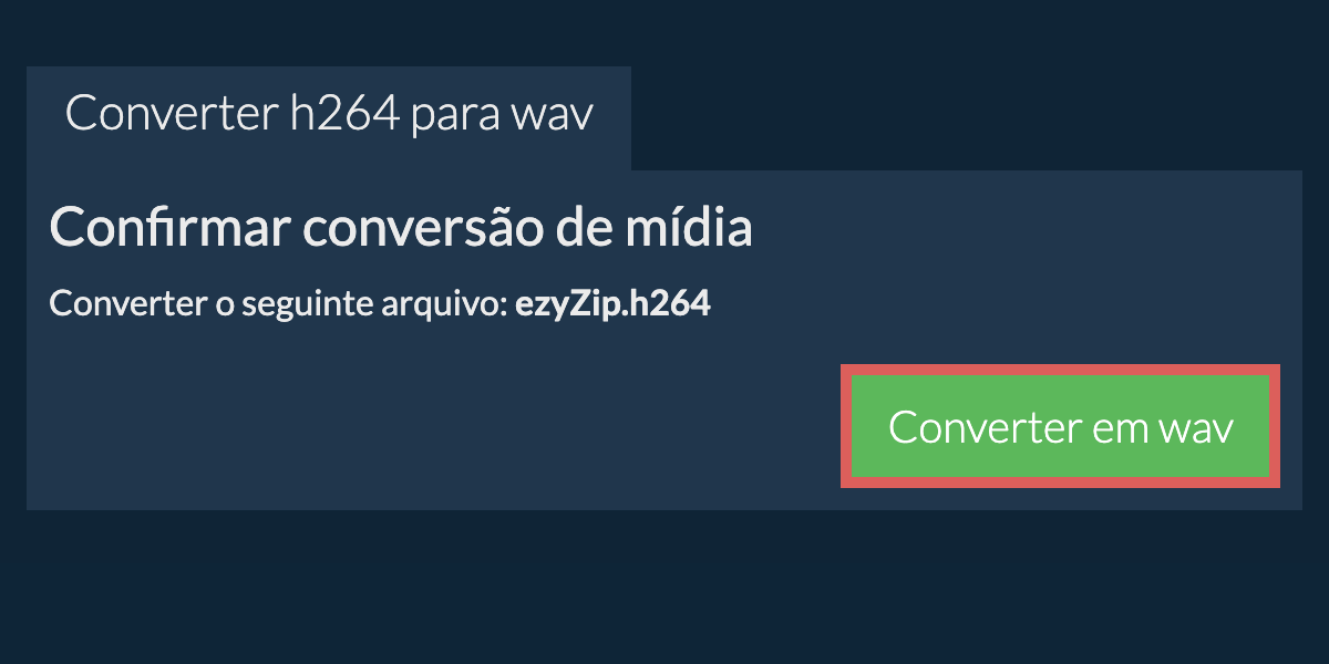 Converter em WAV