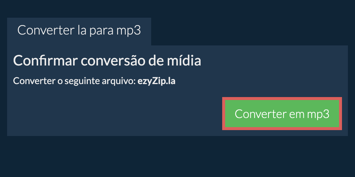 Converter em MP3