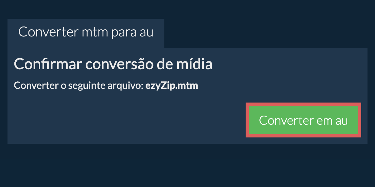 Converter em AU