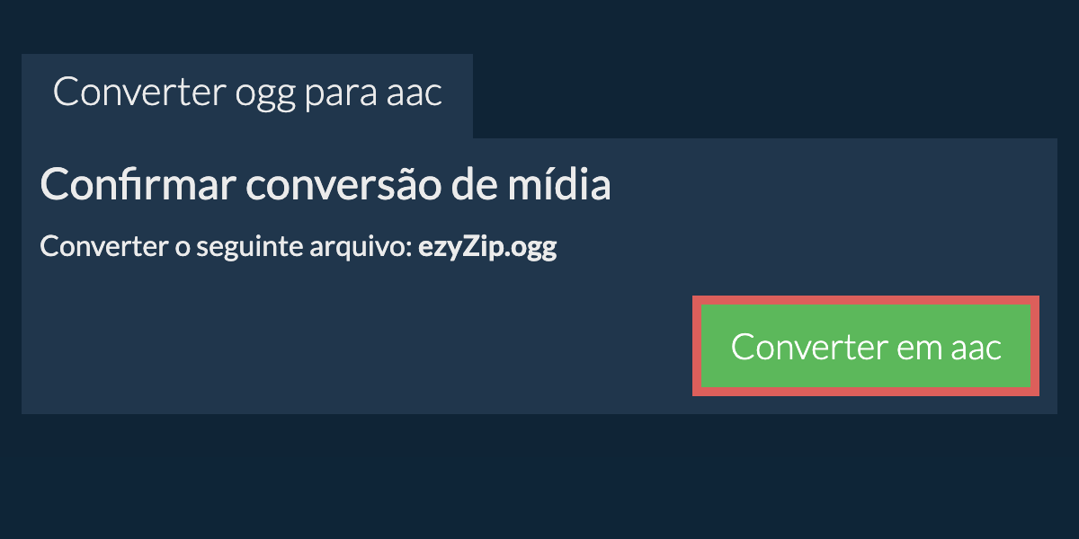 Converter em AAC