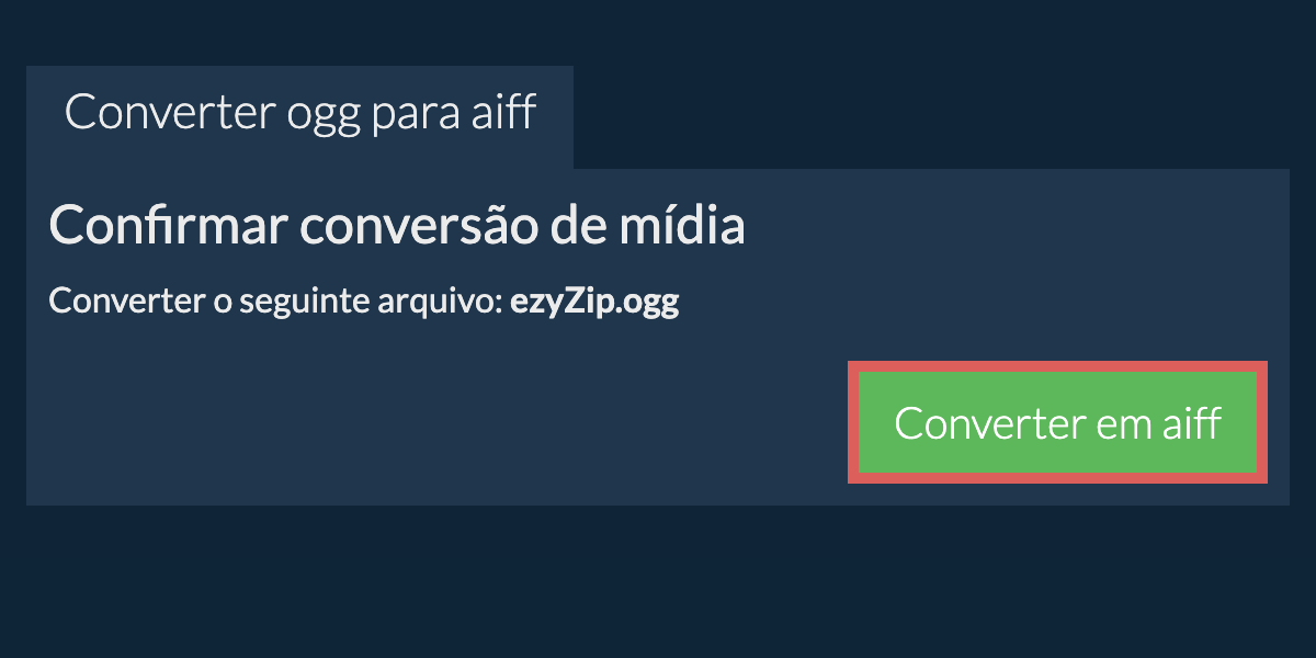 Converter em AIFF