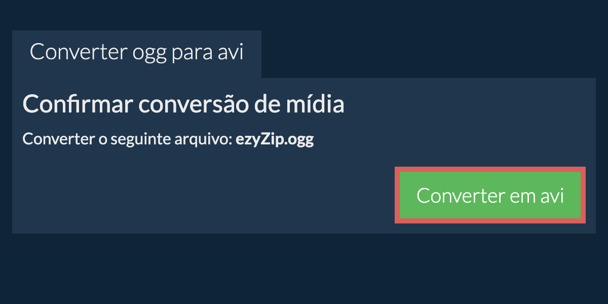 Converter em AVI