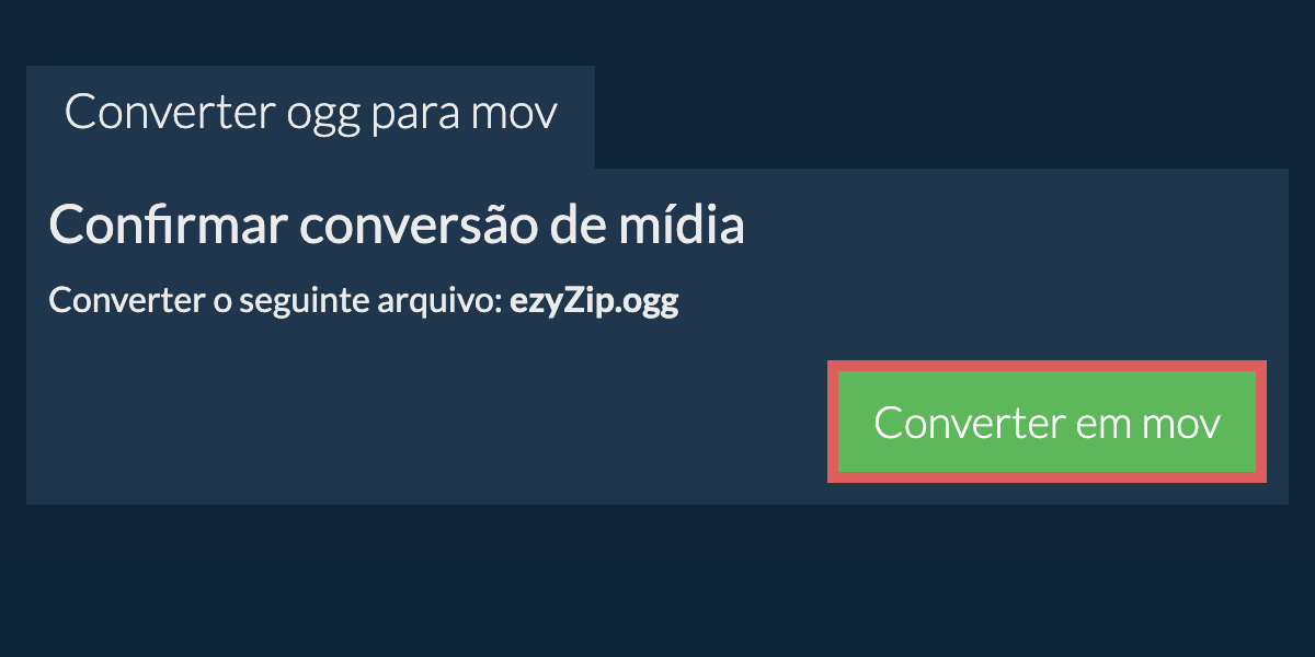 Converter em MOV