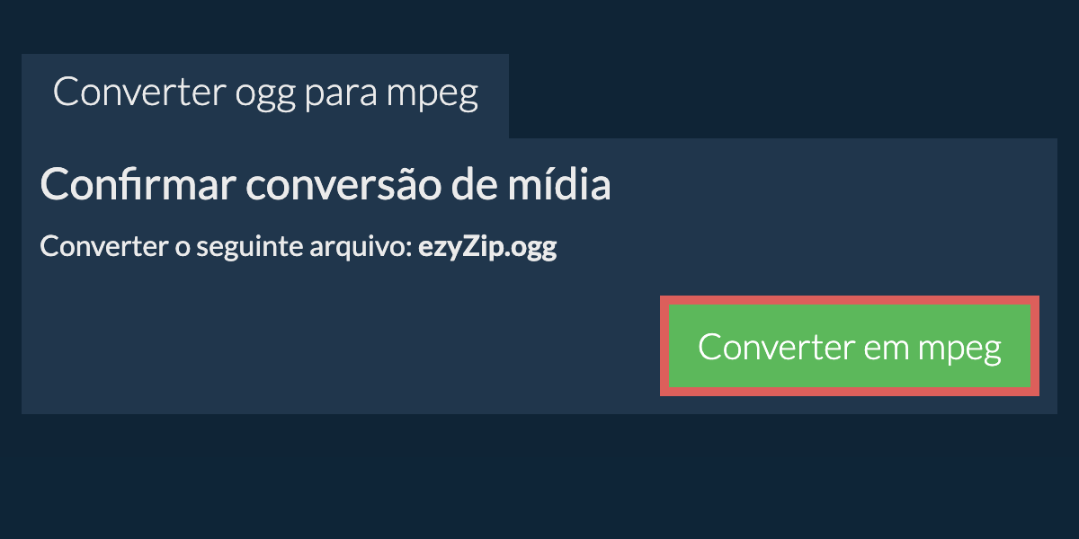 Converter em MPEG