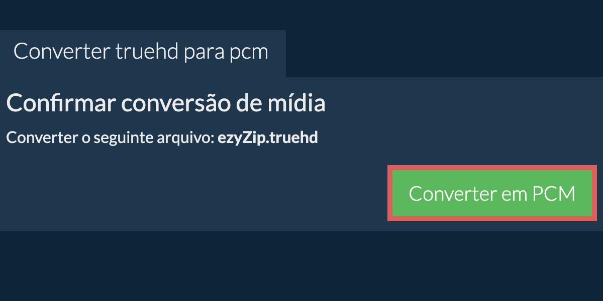 Converter em PCM