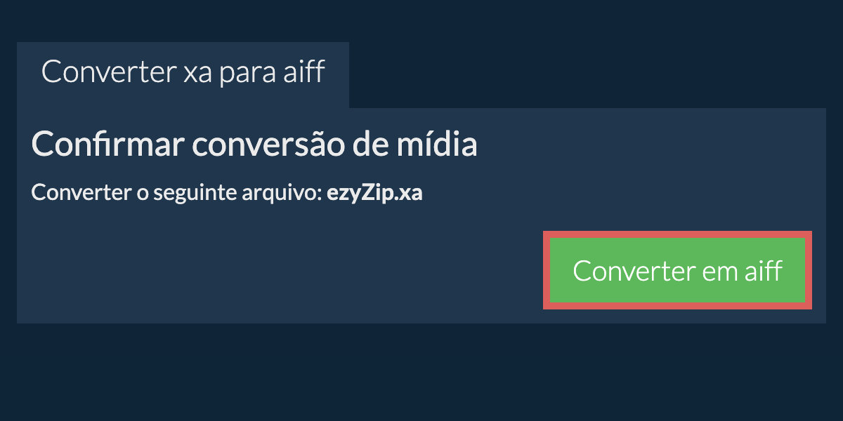 Converter em AIFF