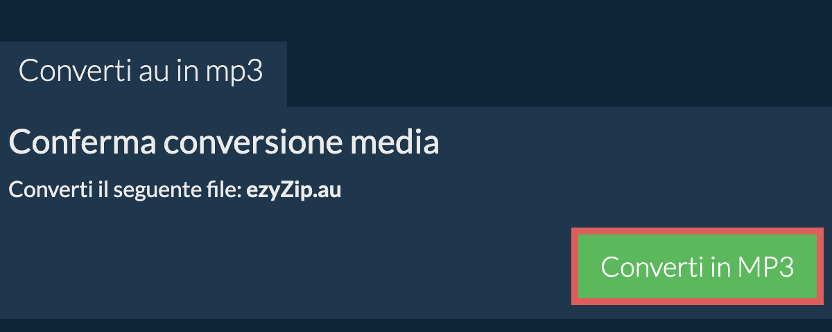Converti in MP3