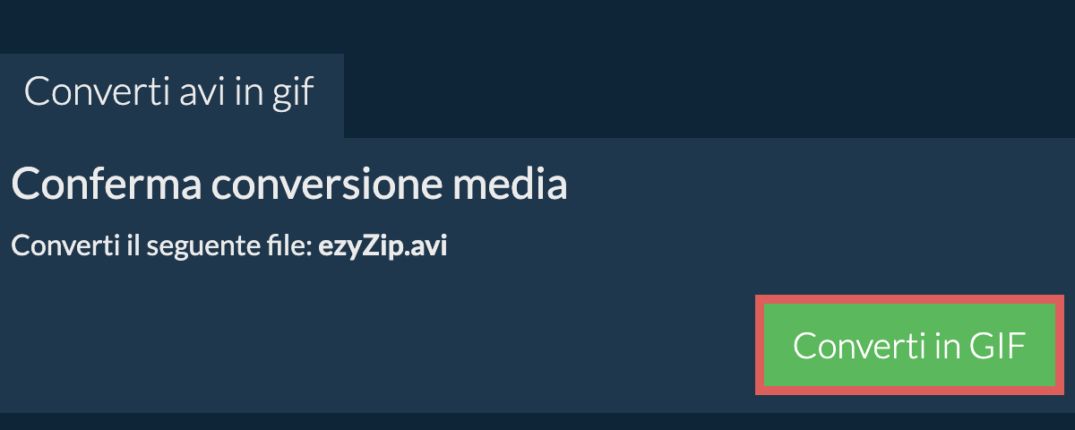 Converti in GIF