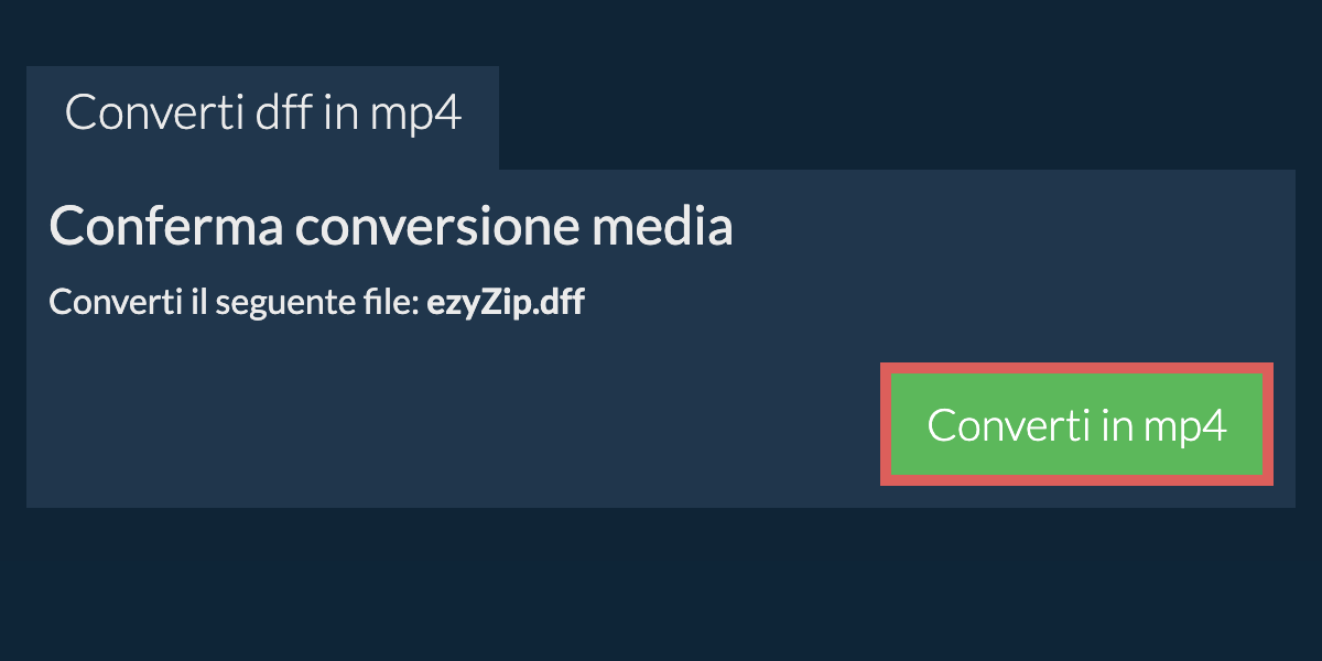Converti in MP4