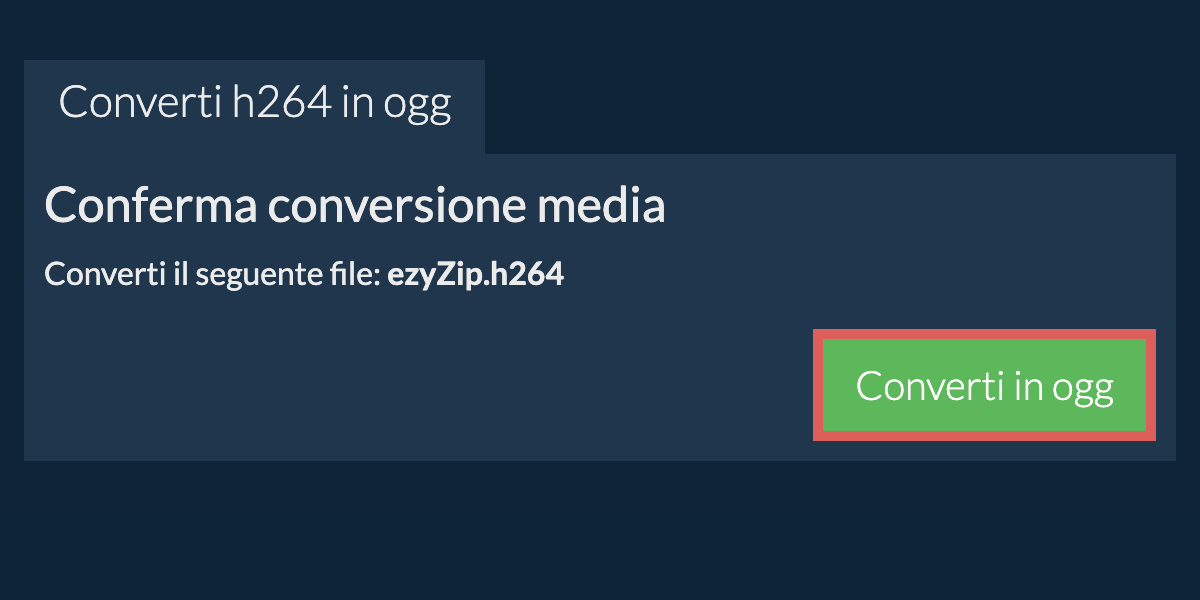 Converti in OGG