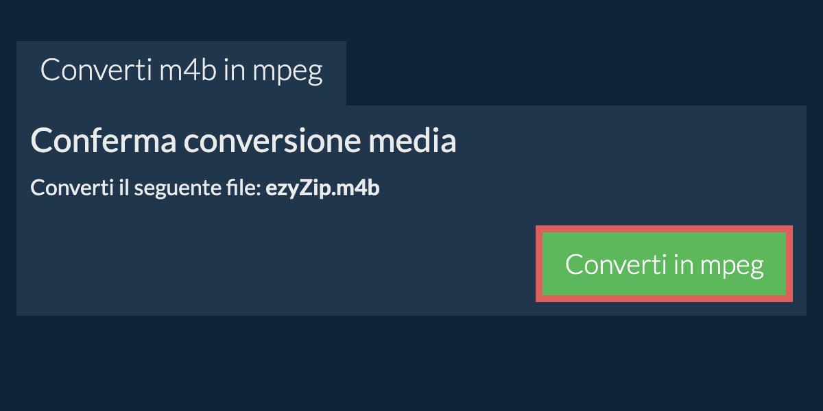 Converti in MPEG